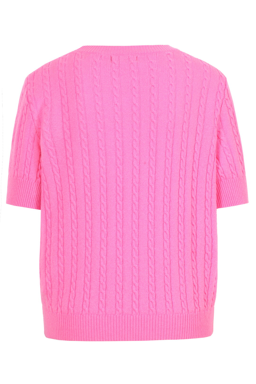 Short Sleeve Cable Pullover