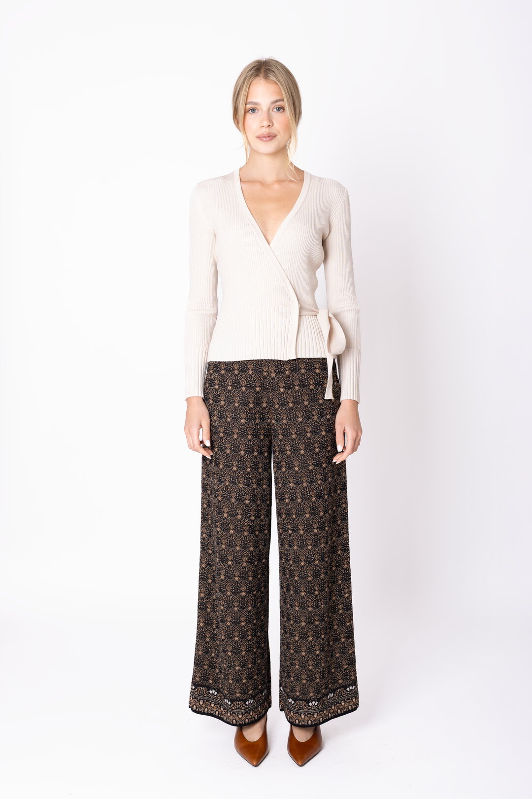 Knit Pants Fika Floral