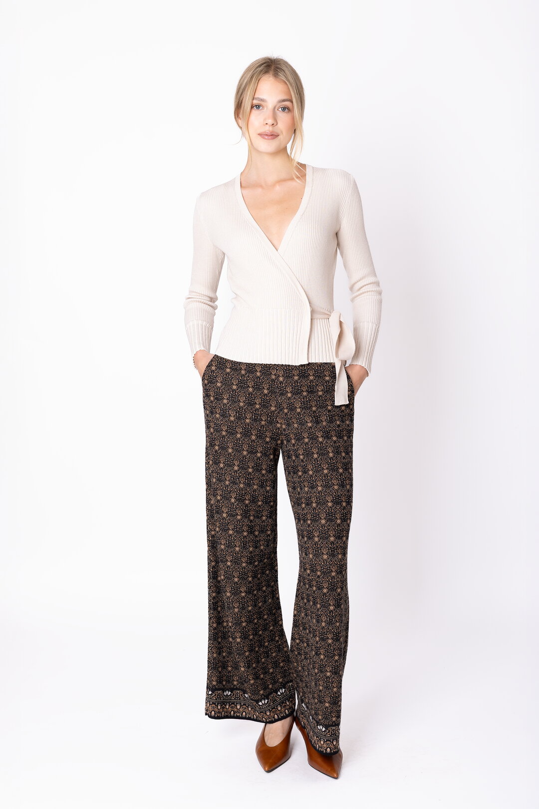 Knit Pants Fika Floral