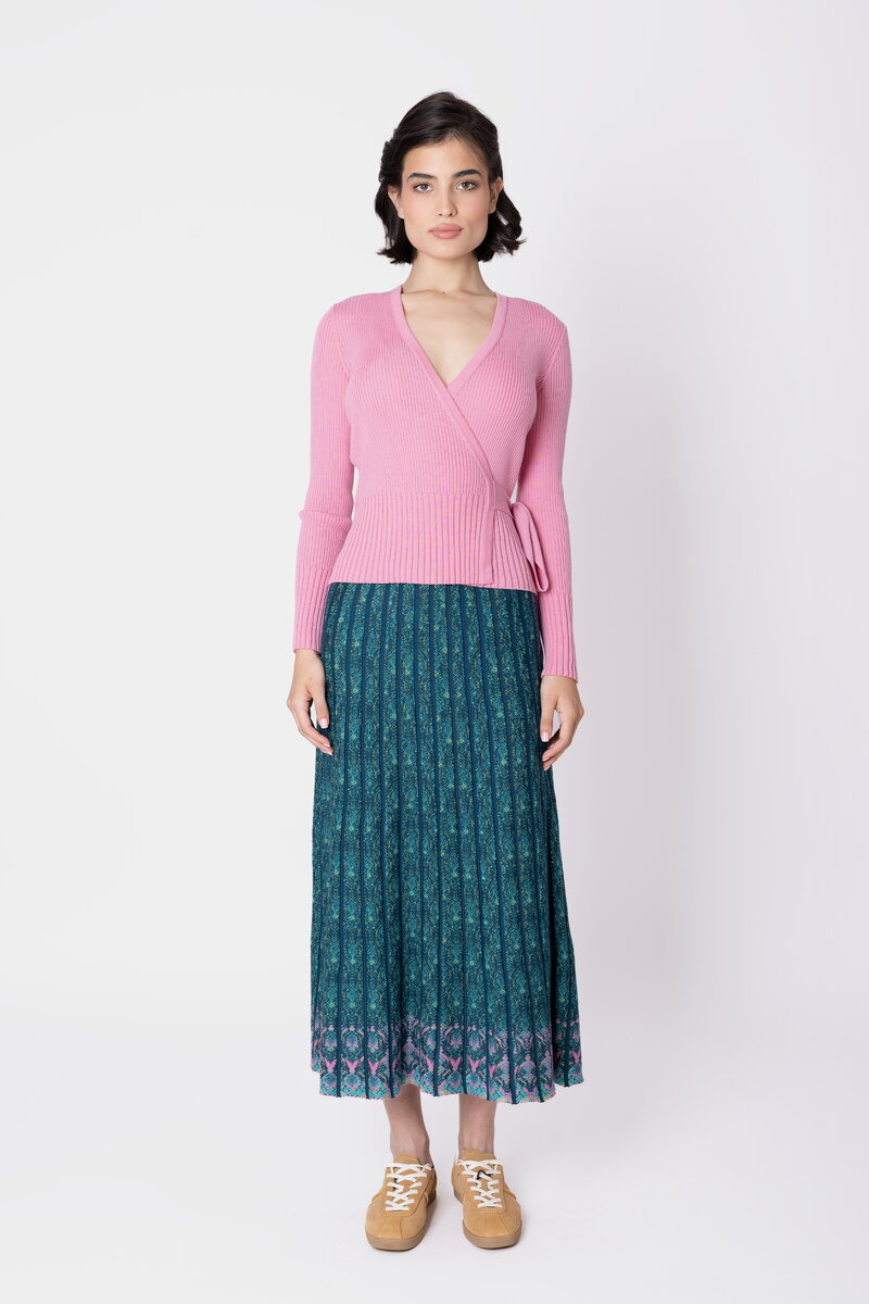 Plise Plet.Suknja Fika Floral