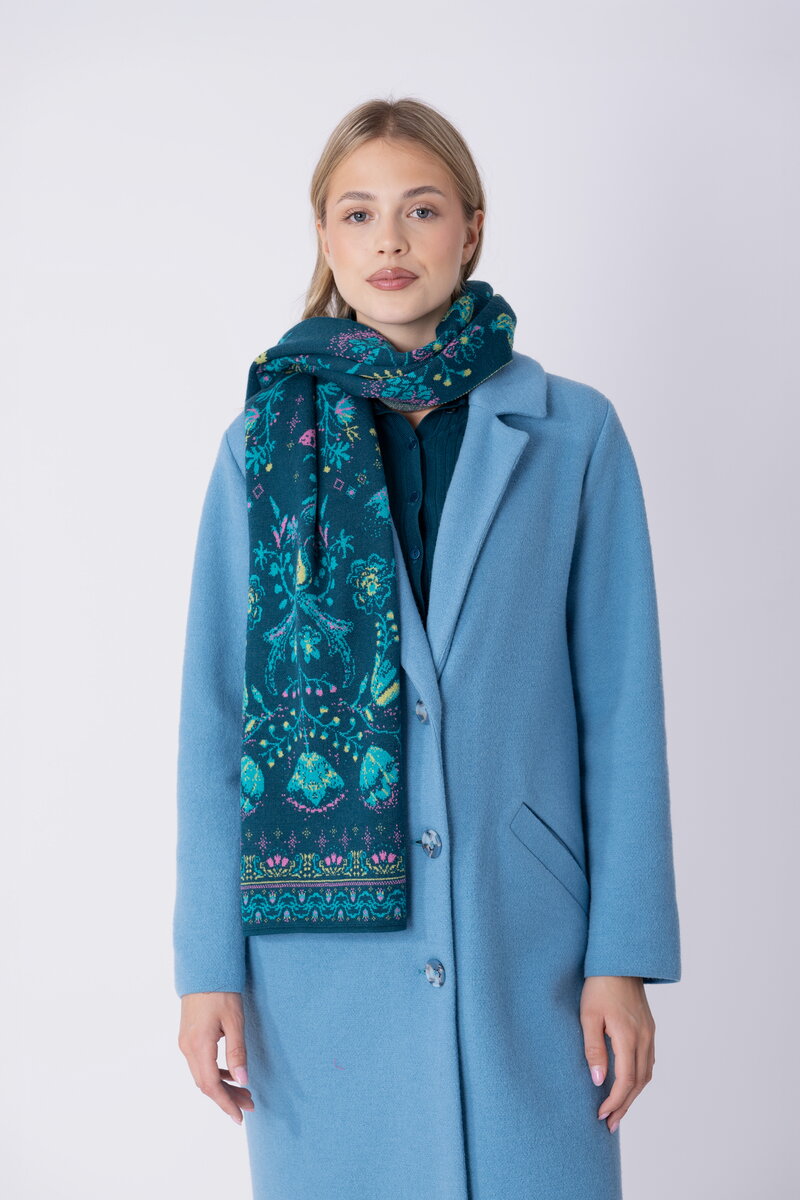 Strick Schal Fika Floral