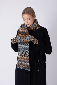 StrickFäustlinge Azulejo Wave