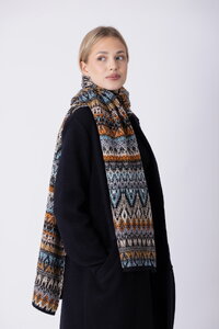 Strickschal Azulejo Wave