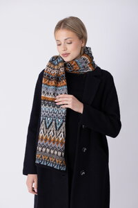 Strickschal Azulejo Wave