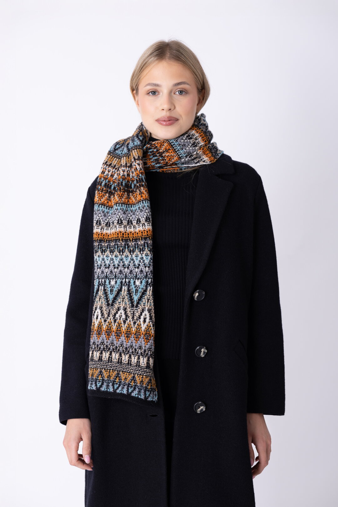 Strickschal Azulejo Wave