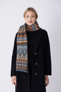 Strickschal Azulejo Wave