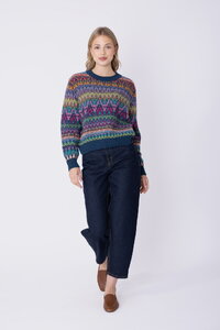 Azulejo Wave Wolle Pullover