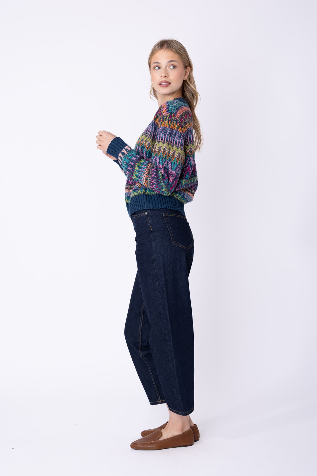 Azulejo Wave Wolle Pullover