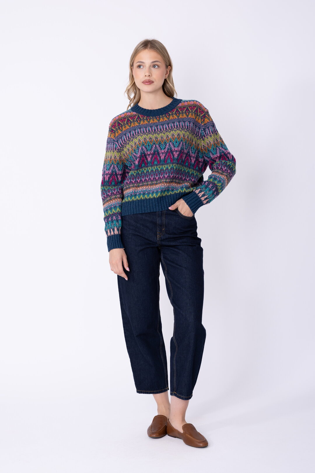 Azulejo Wave Wolle Pullover