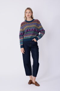 Azulejo Wave Wolle Pullover