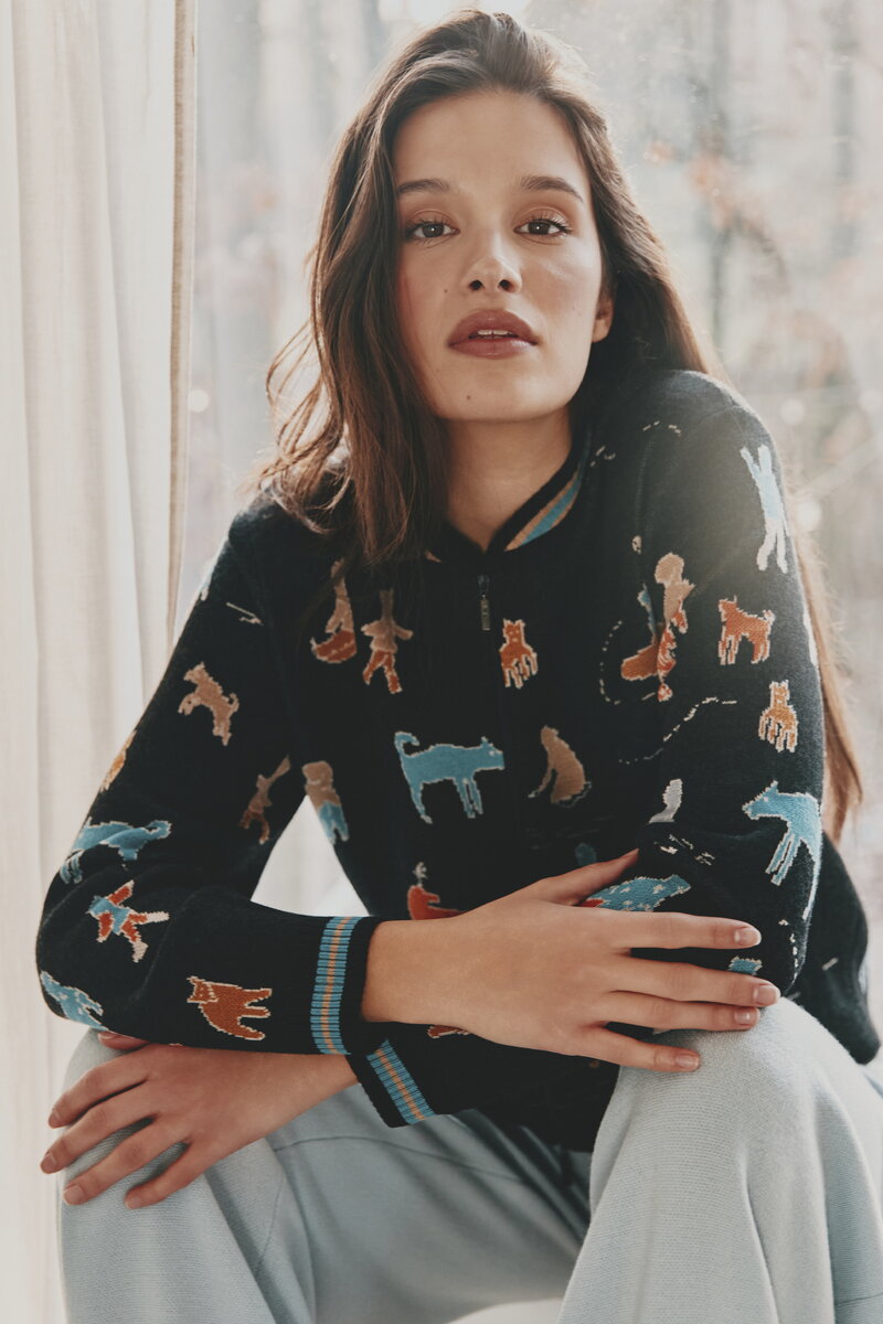 Pletena Bomber Jakna Arctic Joy